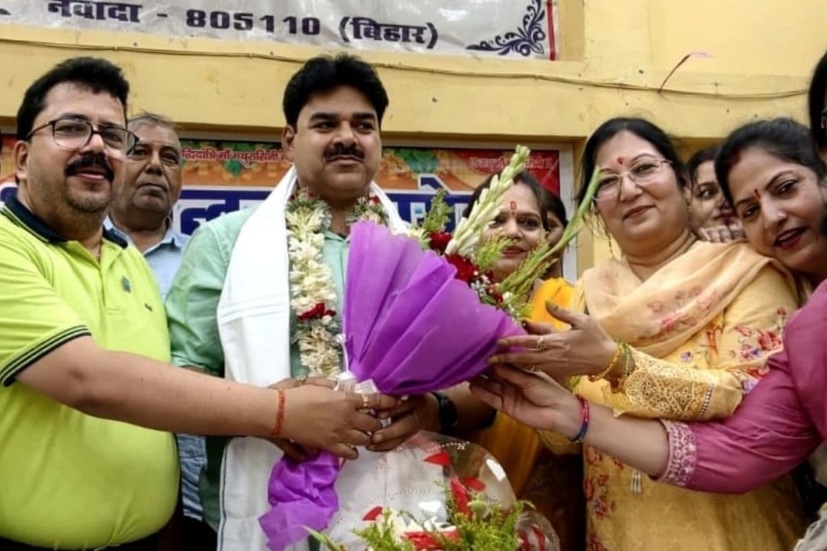 नवादा के नेता को BJP में मिली बड़ी जिम्मेदारी, माहुरी समाज ने किया भव्य सम्मान
