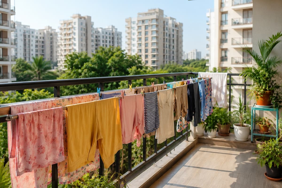 आखिर अक्सर बालकनी में ही लोग क्यों सूखाते हैं कपड़े? वजह जानकर कहेंगे- सही बात है