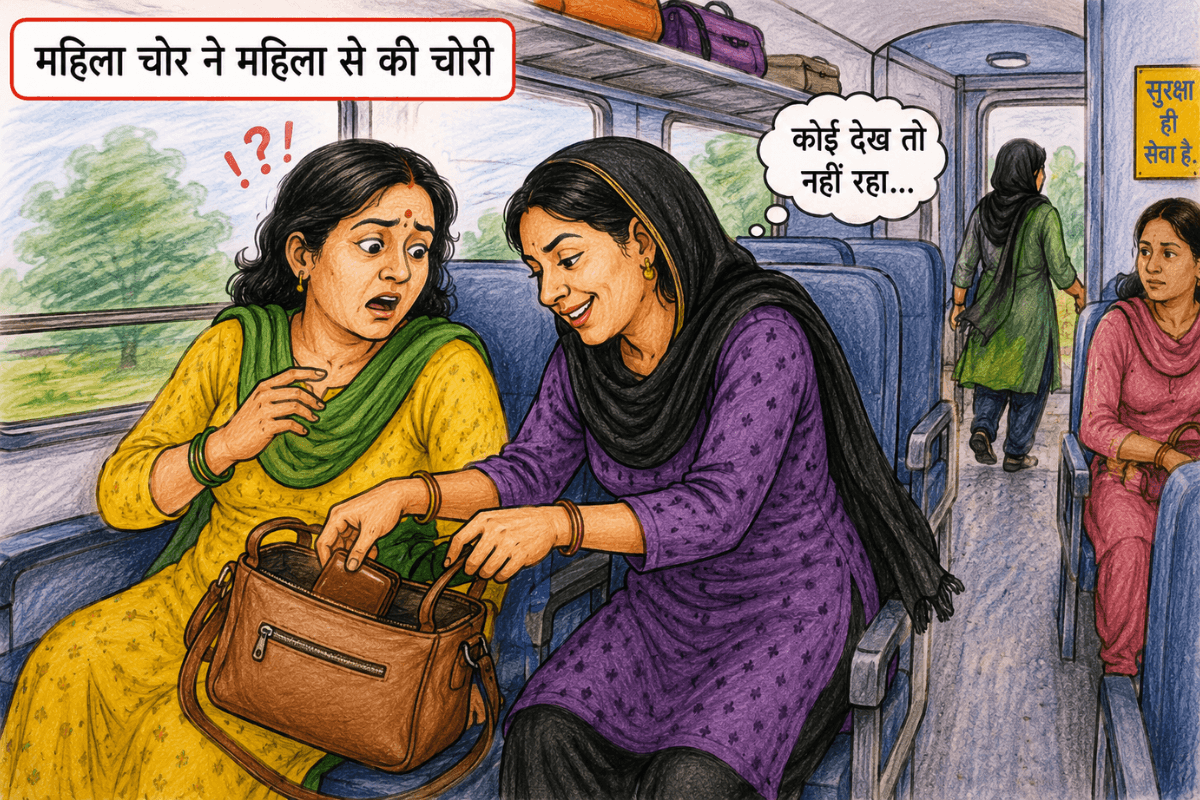 आरा-सासाराम पैसेंजर ट्रेन में महिला का मंगलसूत्र उड़ाती 3 शातिर महिला चोर गिरफ्तार