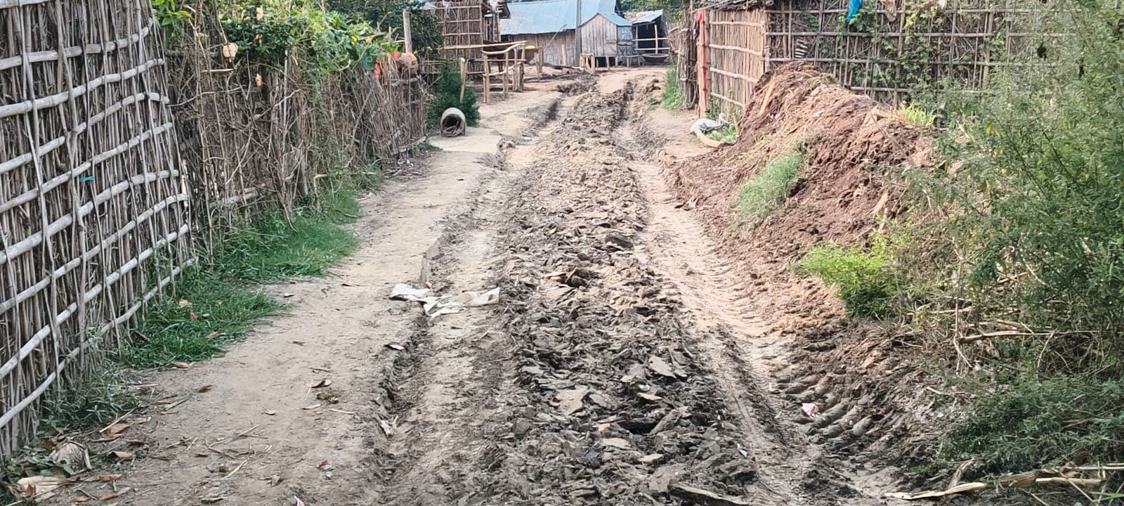 ललिया गांव में नहीं बनी 1 किमी सड़क, बरसात में कट जाता है संपर्क