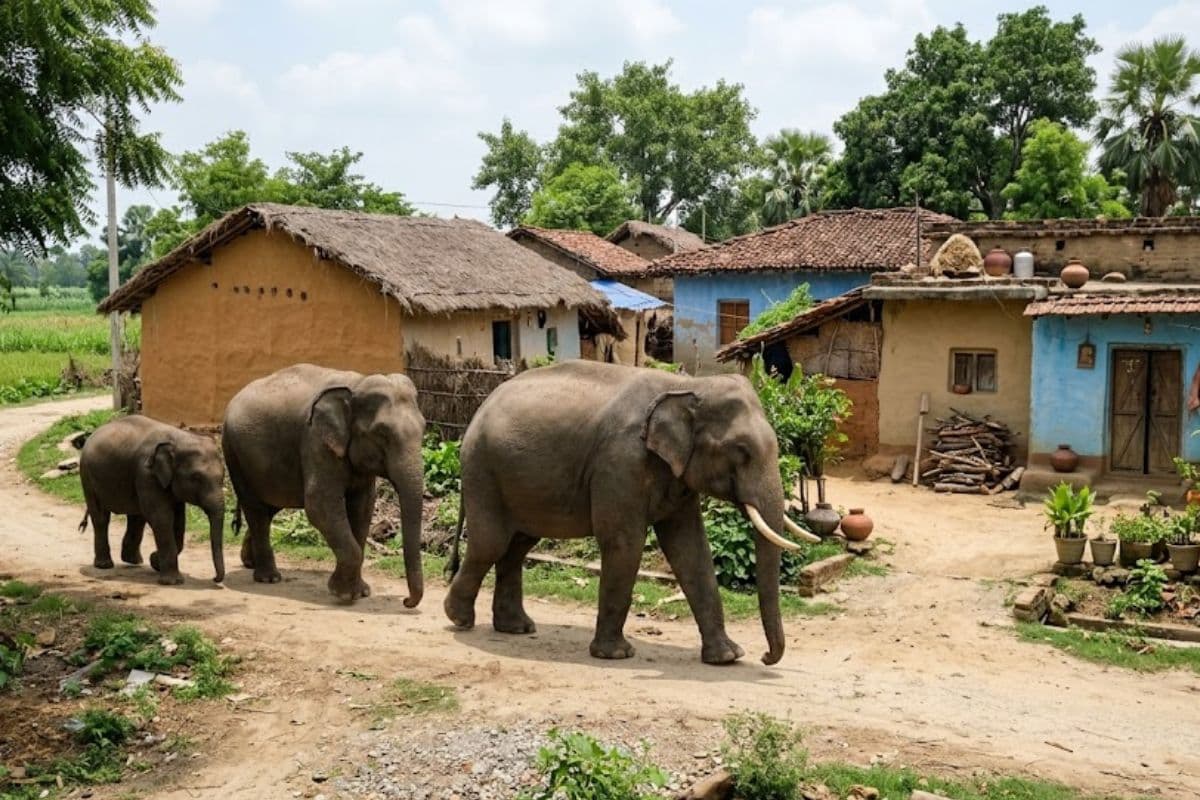 गढ़वा: रंका में जंगली हाथियों का कहर, बुजुर्ग की दर्दनाक मौत, एक व्यक्ति घायल 