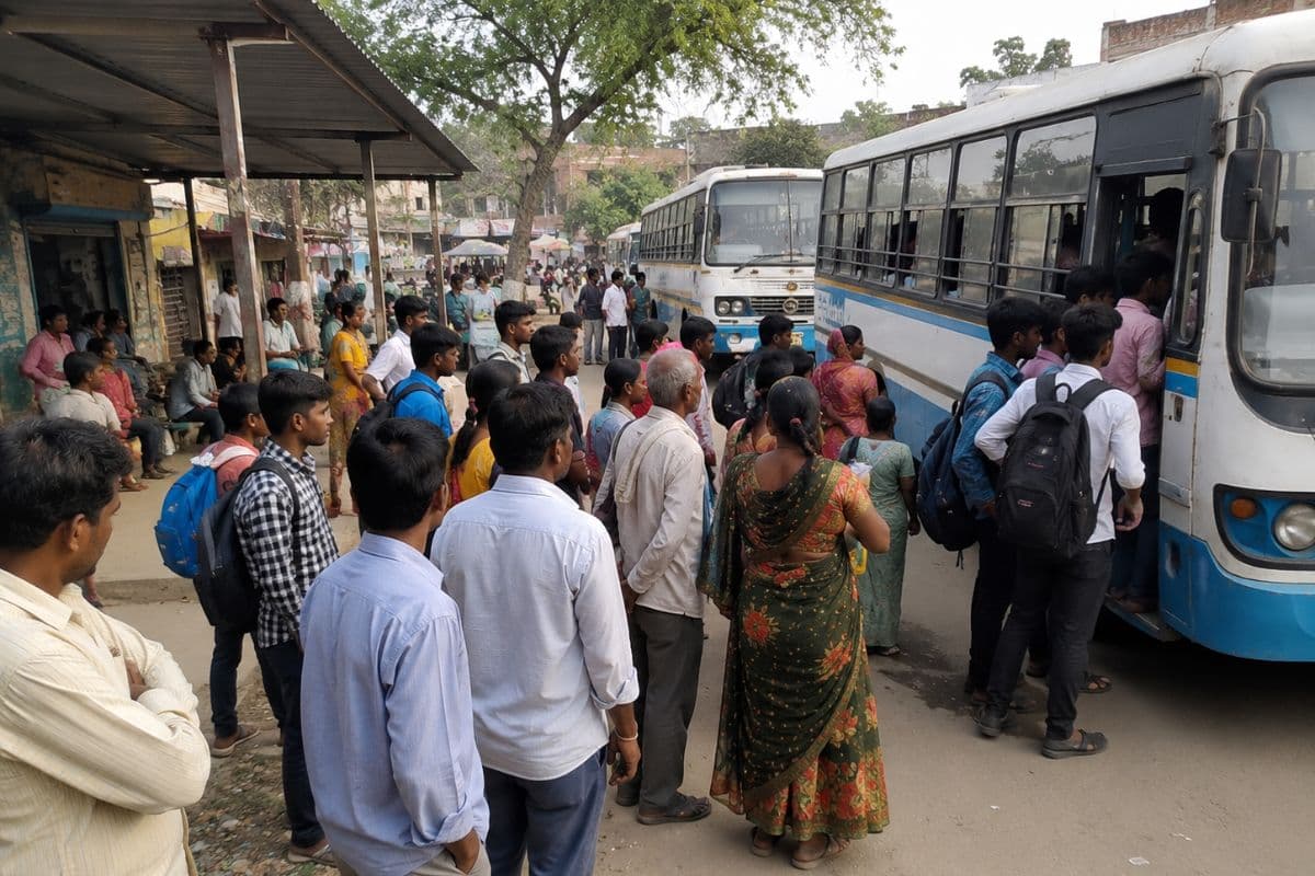 बस किराये ने बिगाड़ा आम लोगों का बजट, भागलपुर के गोपालपुर में लोग परेशान