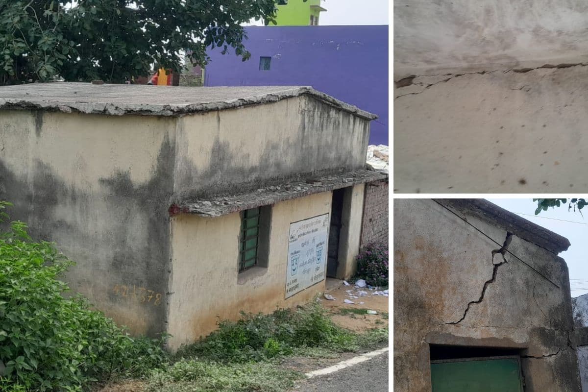पंजवारा में जर्जर आंगनबाड़ी भवन में पढ़ने को मजबूर नौनिहाल, तत्काल मरम्मत की मांग