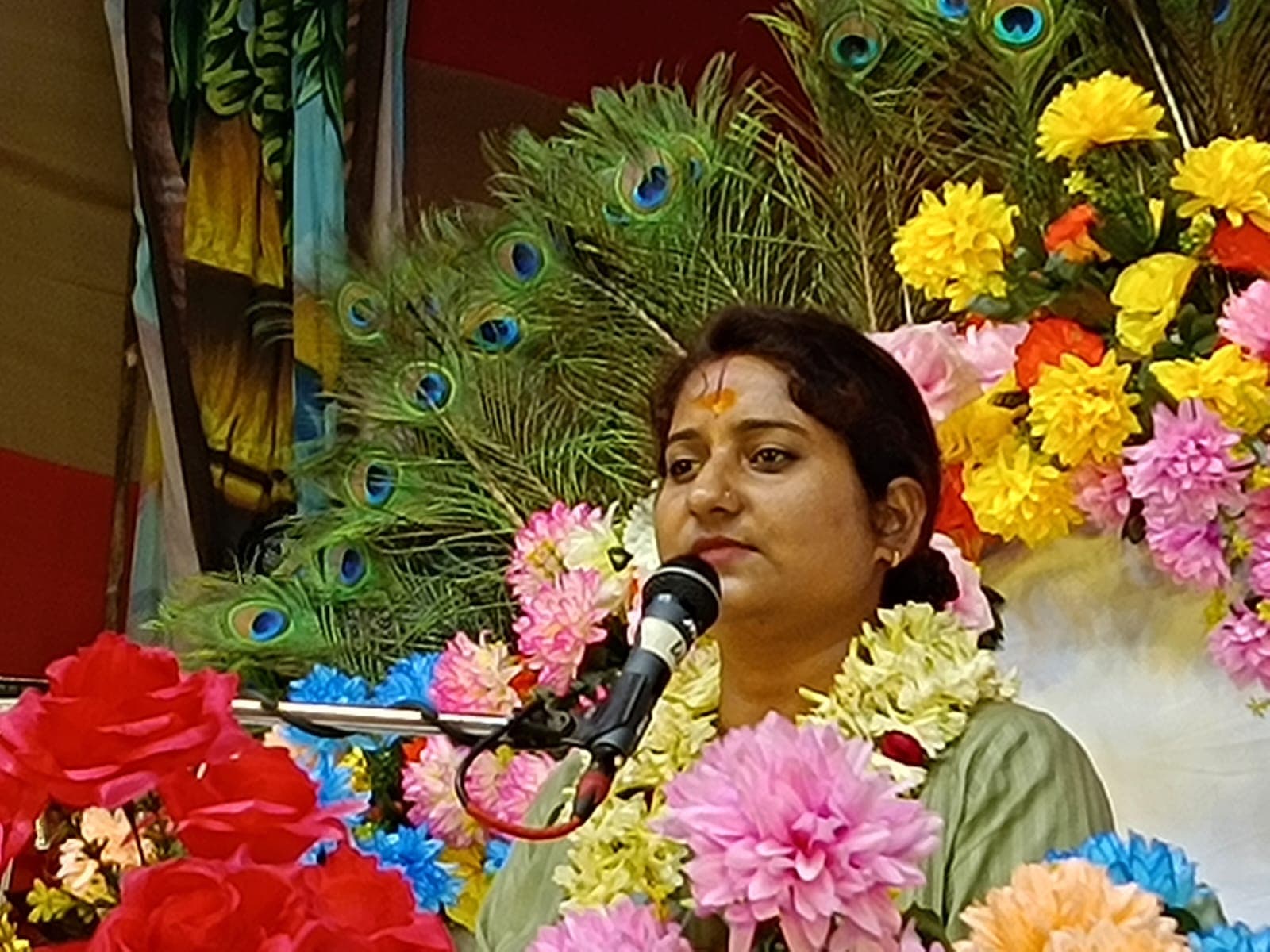 महाभारत प्रसंगों के मंचन से भावविभोर हुए श्रद्धालु