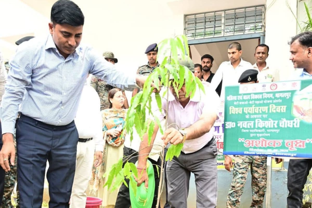विश्व पर्यावरण दिवस : डीएम-एसएसपी ने पौधे लगाकर भागलपुर से दिया हरित भविष्य का संदेश