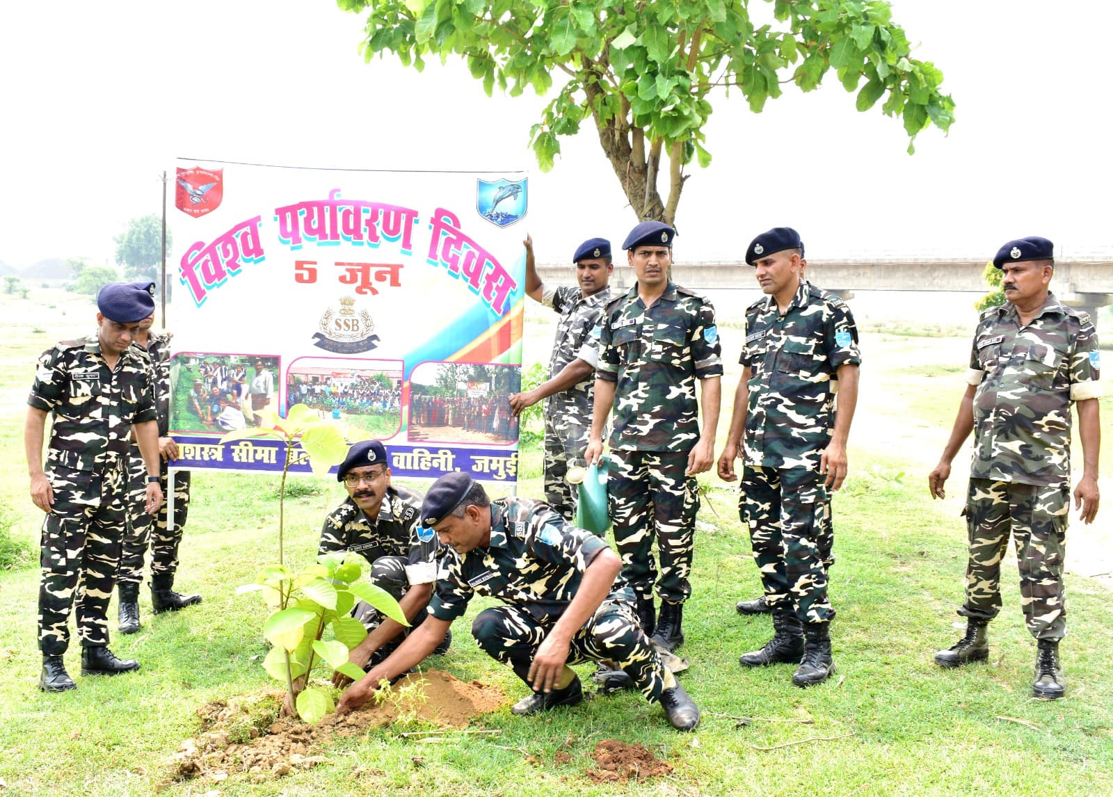 विश्व पर्यावरण दिवस पर एसएसबी ने किया पौधरोपण, पर्यावरण संरक्षण का दिया संदेश