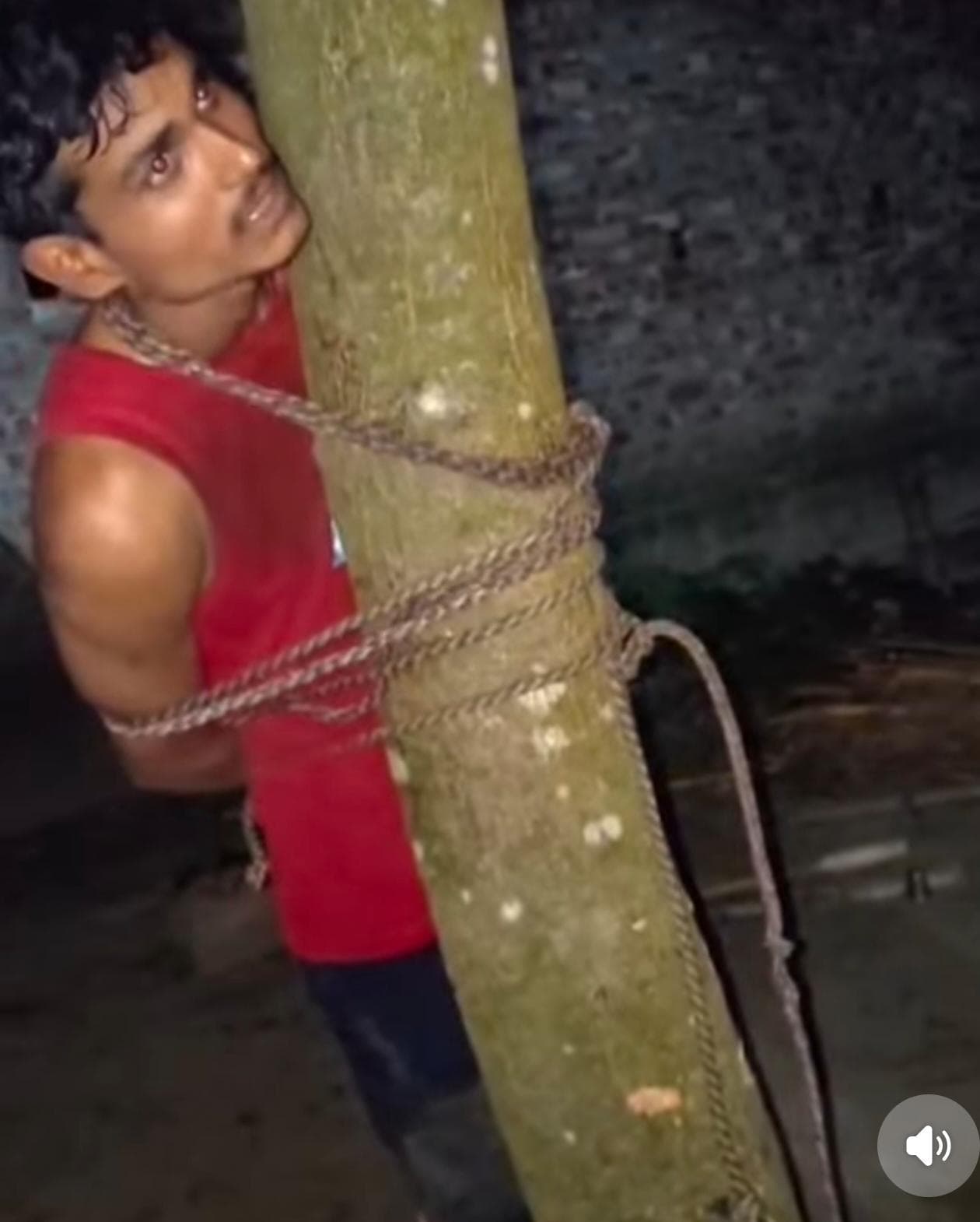 पेड़ से बांधकर युवक की पिटाई का वीडियो वायरल, 61 हजार रुपये जुर्माना वसूलने का भी आरोप