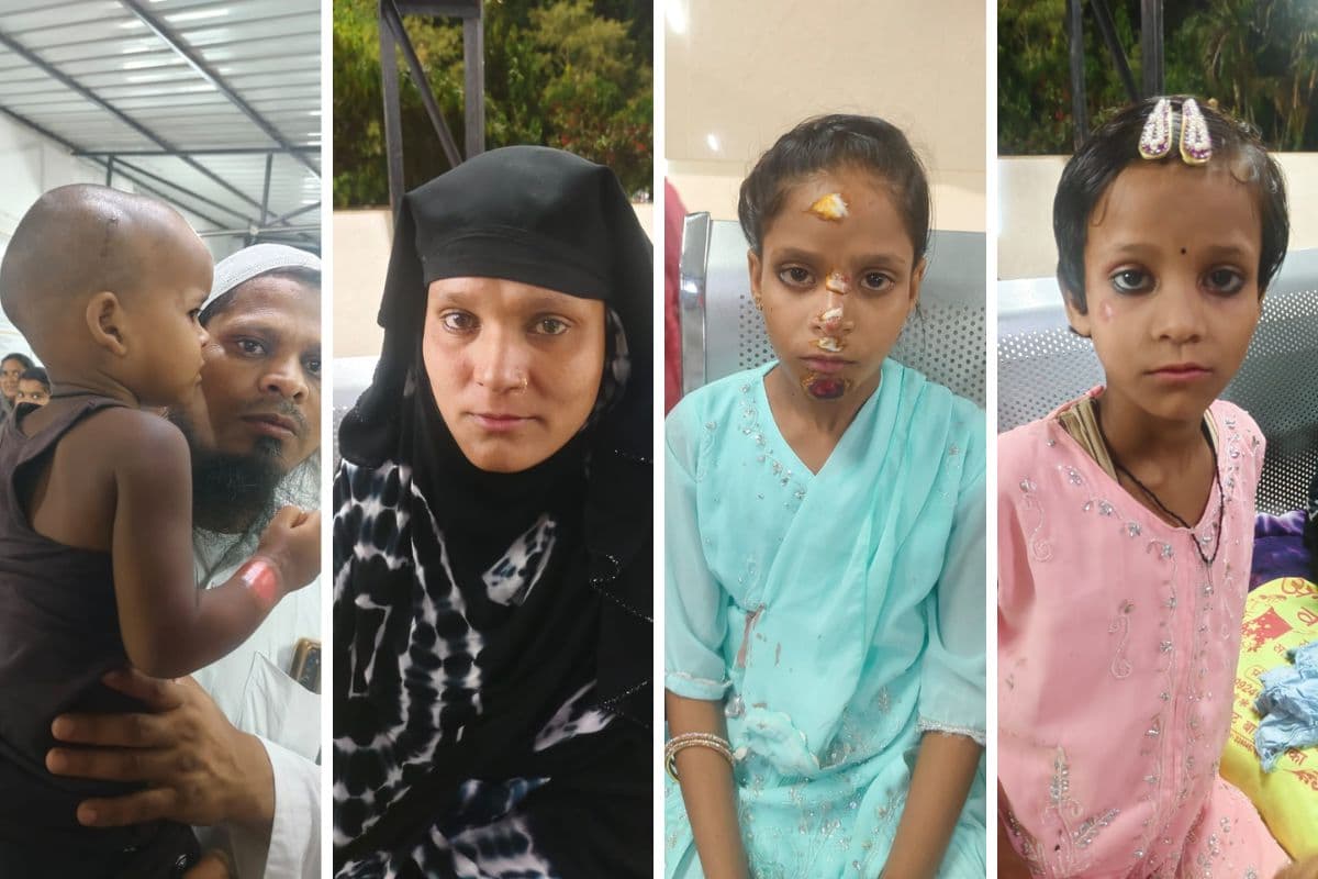 बाैंसी में टोटो में फंसा बैग और सड़क पर गिर पड़ा परिवार