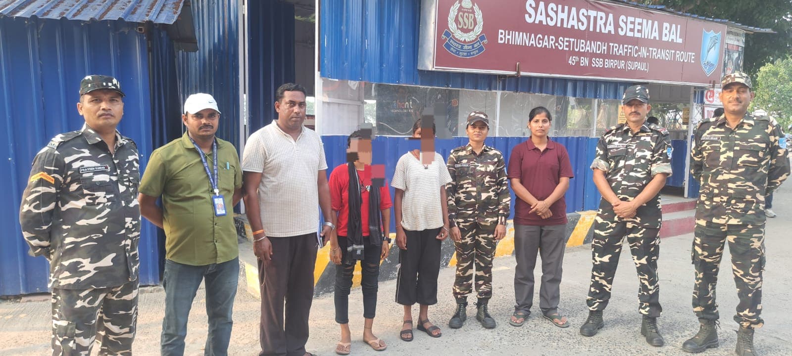 नौकरी का झांसा देकर भारत लाये जा रहे नाबालिग को एसएसबी ने मानव तस्करी के चंगुल से बचाया