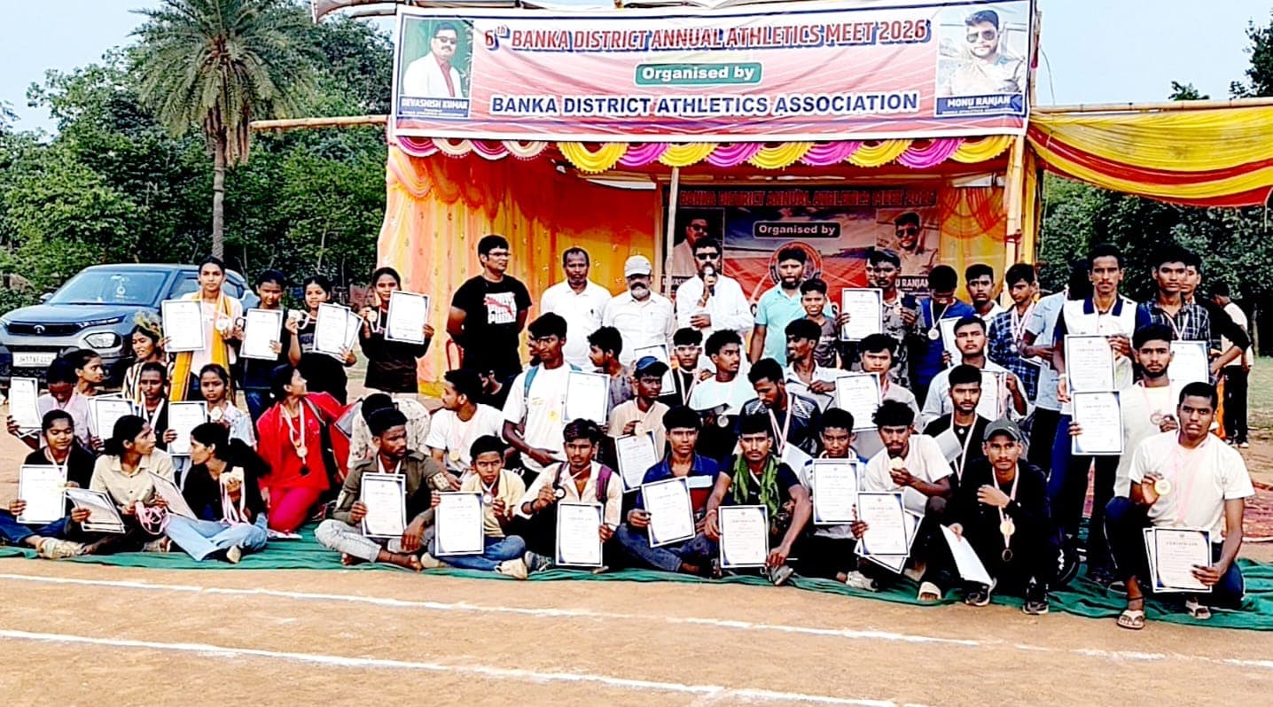 राज्य स्तरीय एथलेटिक्स प्रतियोगिता में दम दिखाएंगे बांका के 42 खिलाड़ी
