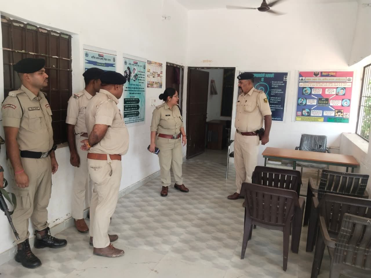 तरहारी पिकेट का एसपी ने किया निरीक्षण, अभिलेखों व साफ-सफाई की जांच