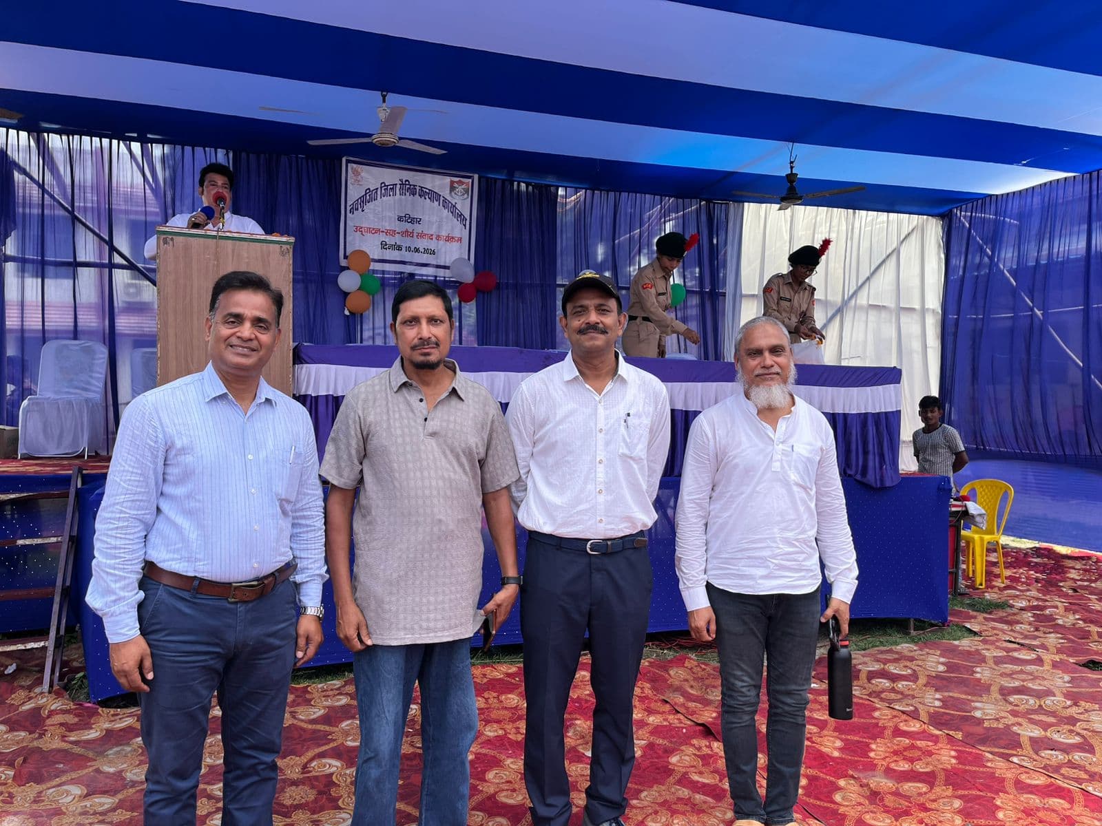 सैनिक कल्याण कार्यालय का उद्घाटन होने से पूर्व सैनिकों में हर्ष