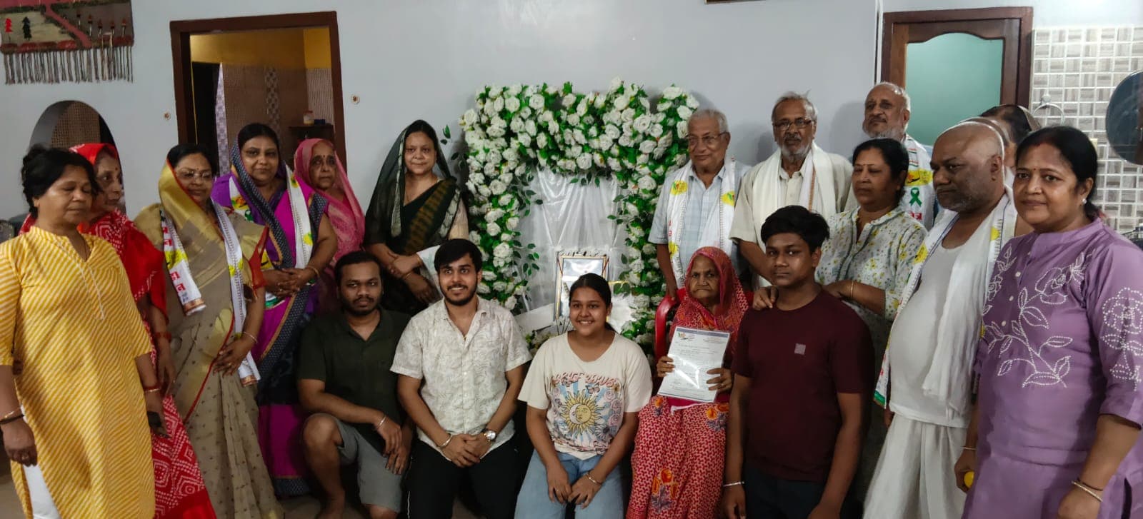 नेत्रदानी अर्जुन गोयल के परिवार को किया सम्मानित