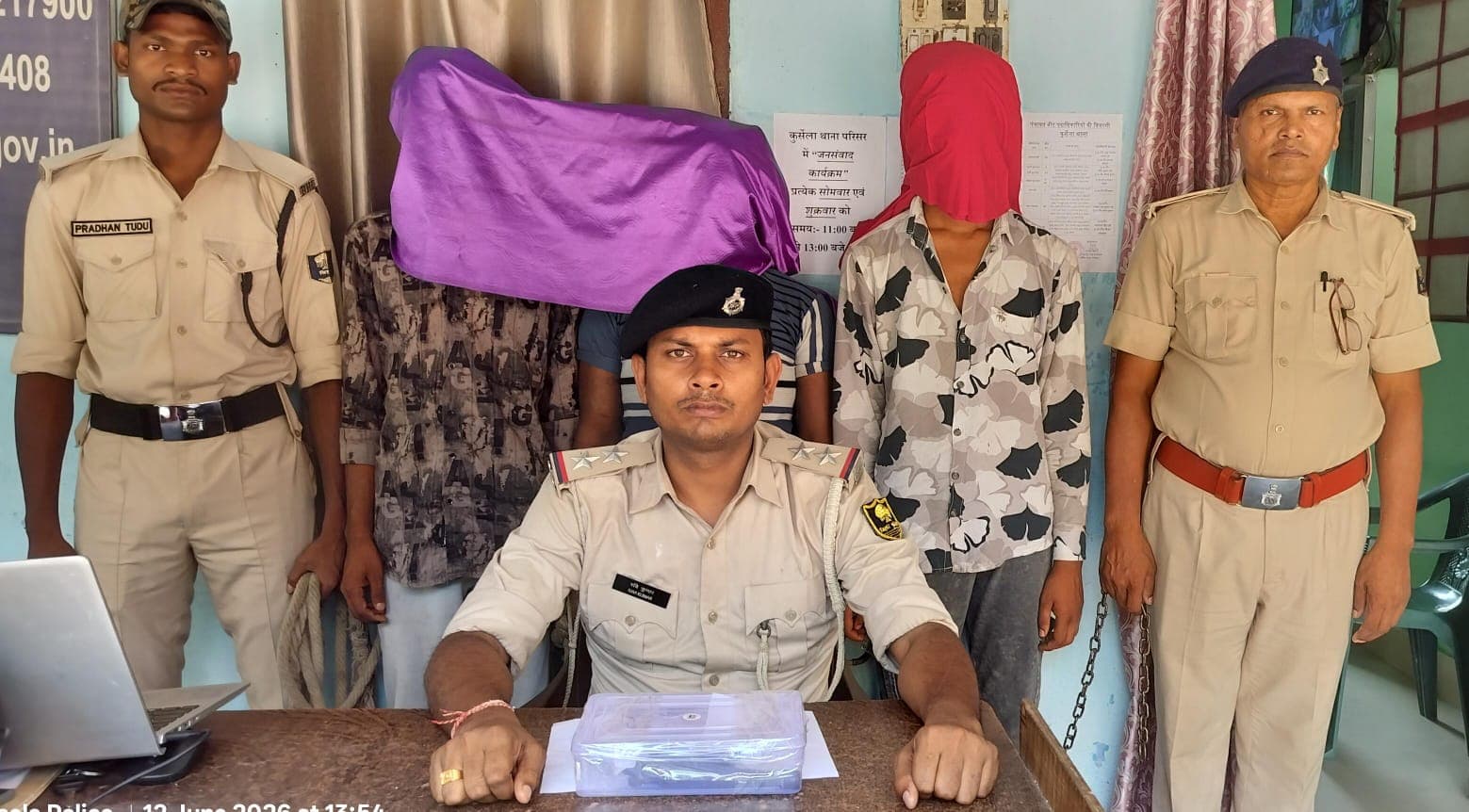 वायरल वीडियो मामले में कट्टा, कारतूस के साथ तीन गिरफ्तार