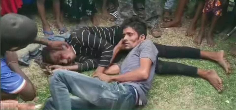 खस्सी चोरी के आरोप में दो युवक पकड़ाया,  हुई पिटाई