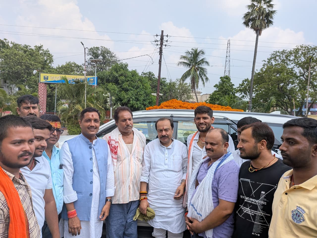 सूर्यगढ़ा में सांसद विवेक ठाकुर का भव्य स्वागत