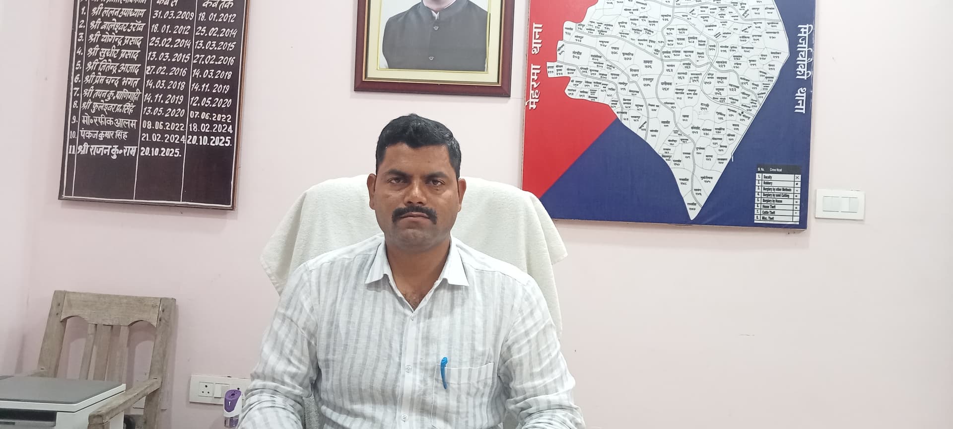 महागामा एसडीपीओ ने ठाकुरगंगटी थाना का किया औचक निरीक्षण