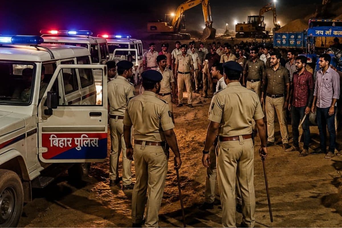 बालू माफियाओं के हौसले बुलंद, अवैध खनन रोकने पहुंची पुलिस टीम पर हमला, ट्रैक्टर छुड़ाकर फरार हुए धंधेबाज