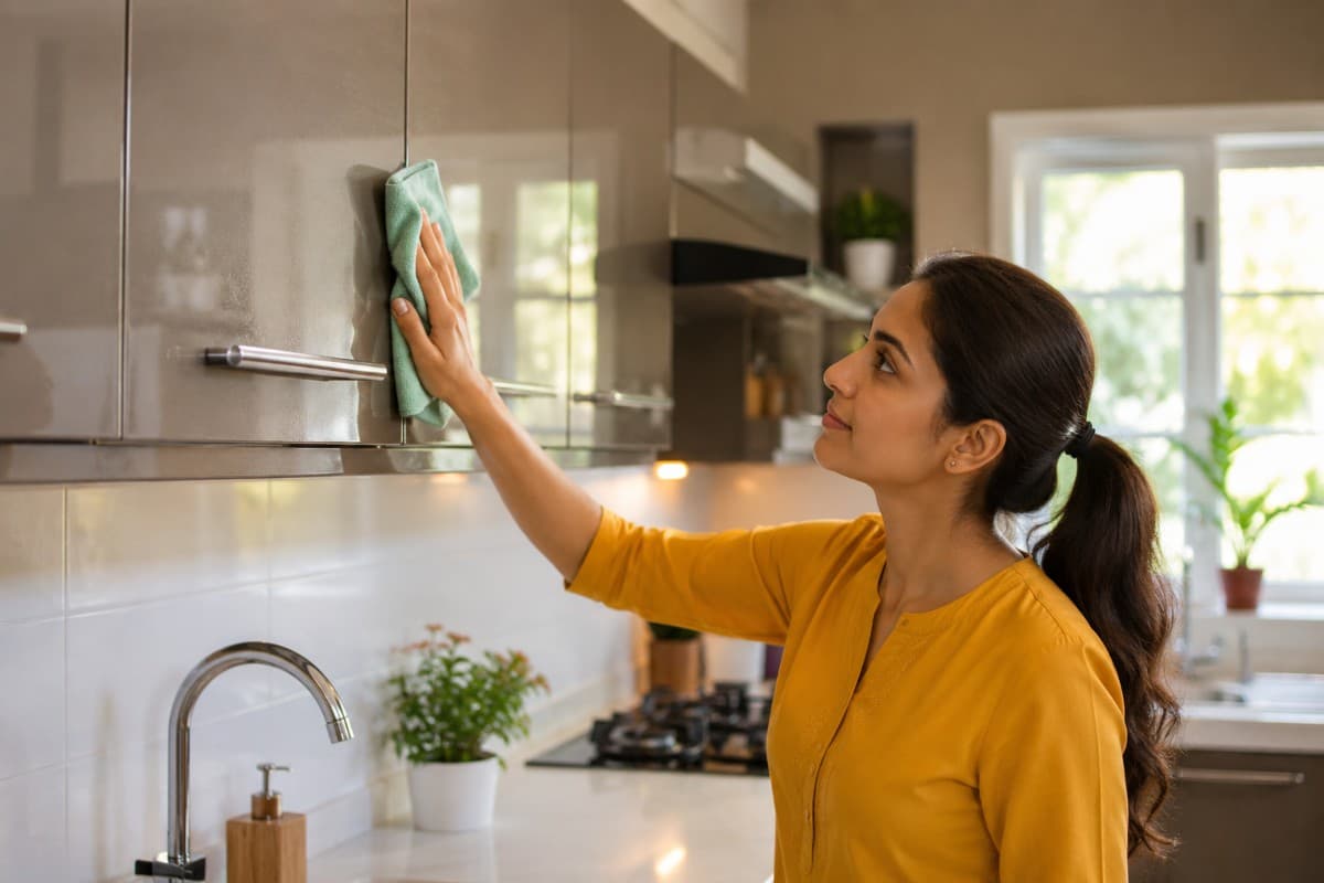 तेल और ग्रीस से काले पड़ गए हैं किचन कैबिनेट्स? ये 5 क्लीनिंग हैक्स मिनटों में लौटा देंगे खोई हुई चमक