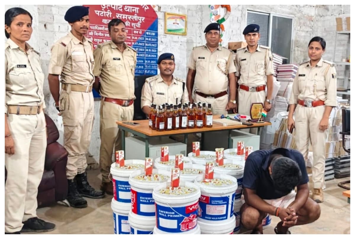 bihar-samastipur-dalsinghsarai-liquor-seized-smuggler-neeraj-kumar-arrested-excise-department
