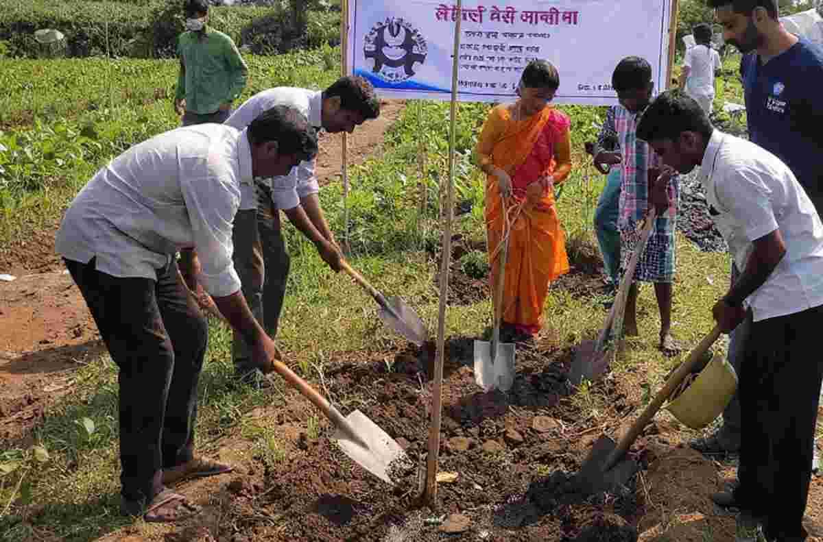 सीतामढ़ी: SSB जवानों ने चलाया पौधारोपण अभियान, 1100 पौधे लगाये