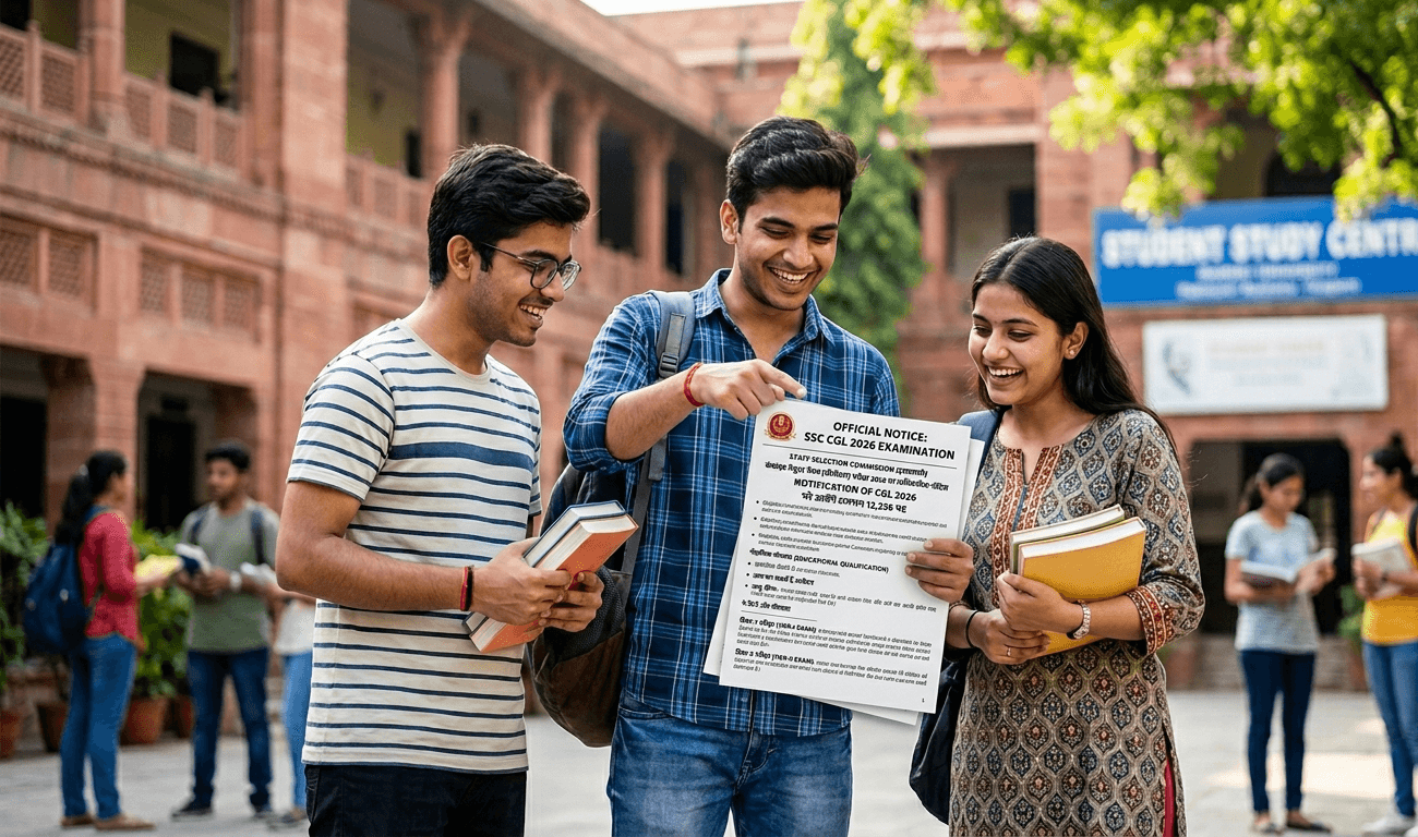 SSC CGL 2026 : केंद्र सरकार के मंत्रालयों में नौकरी का अवसर
