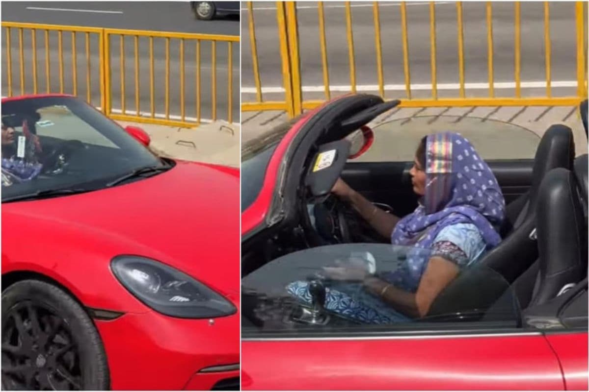 सिर पर दुपट्टा, हाथ में पोर्शे की स्टीयरिंग… इंटरनेट पर छाया ‘देसी बैडी’ का वीडियो