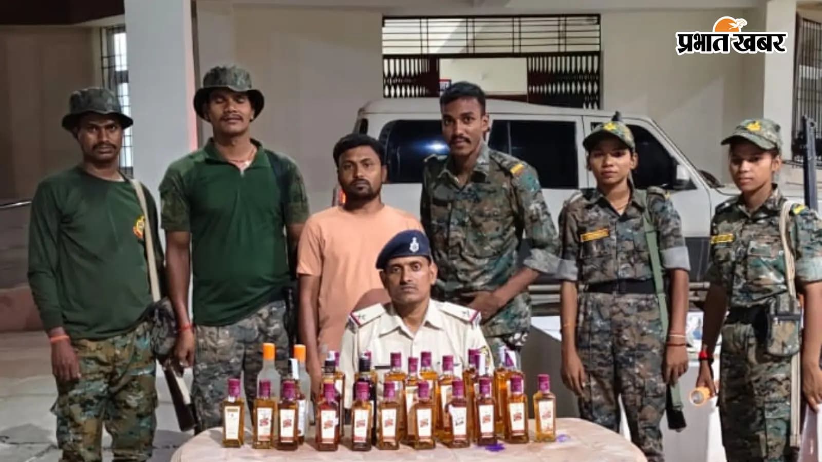 बोधि बिगहा में 7 लीटर अंग्रेजी शराब जब्त, एक गिरफ्तार