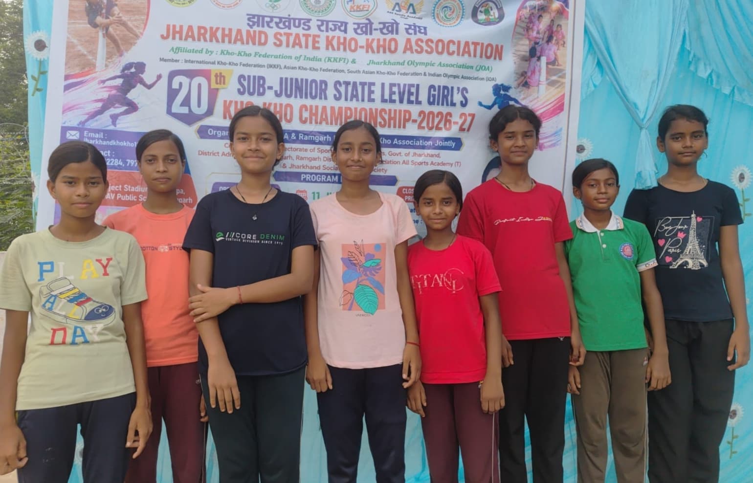 राज्य स्तरीय खो-खो प्रतियोगिता के लिए डीएबी पब्लिक स्कूल बरलंगा की आठ छात्राओं का चयन