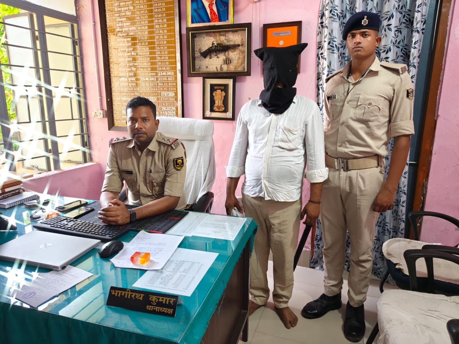 कैमूर: चांद थाना क्षेत्र में तस्करी मामले में कुर्की वारंटी गिरफ्तार, यूपी बॉर्डर से करता था तस्करी