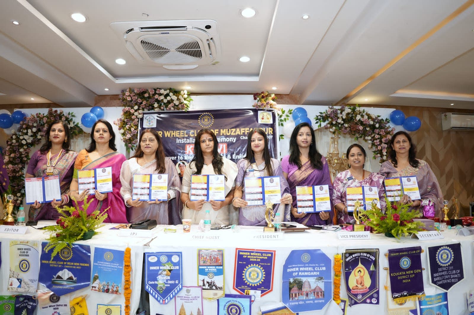 मुजफ्फरपुर इनर व्हील क्लब ने मनाया स्थापना दिवस, प्रीति राज बनीं नई अध्यक्ष; समाज सेवा का लिया संकल्प
