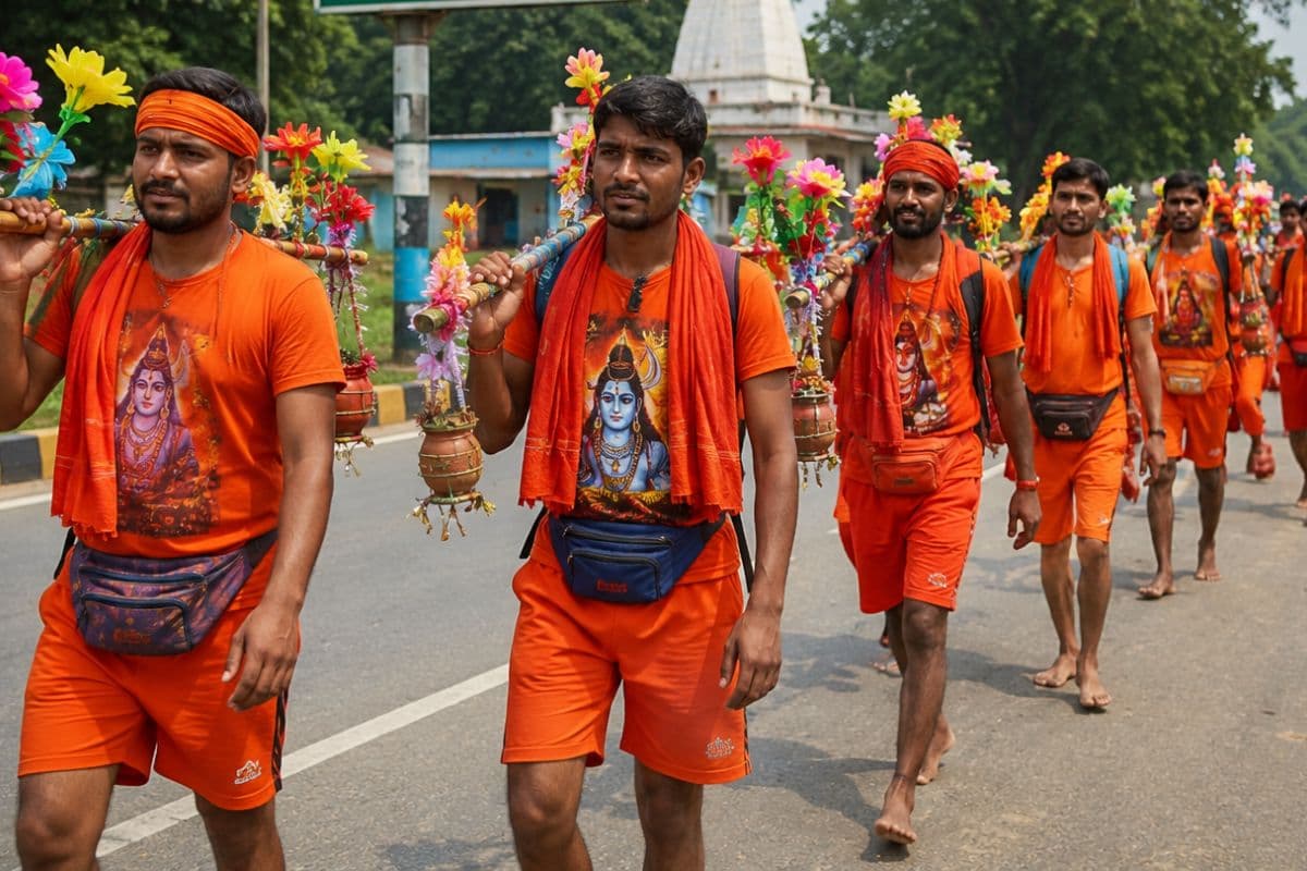 बाबाधाम जाते कांवरियों की सांकेतिक तस्वीर.