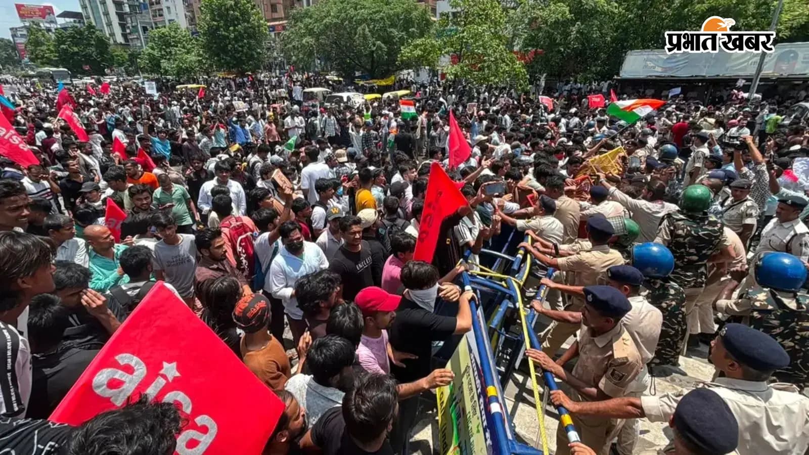 NEET मुद्दे पर प्रदर्शन के दौरान उपद्रव, तोड़फोड़ और सरकारी कार्य में बाधा के आरोप में 21 केस दर्ज, छात्र नेता शांतनु समेत 45 गिरफ्तार