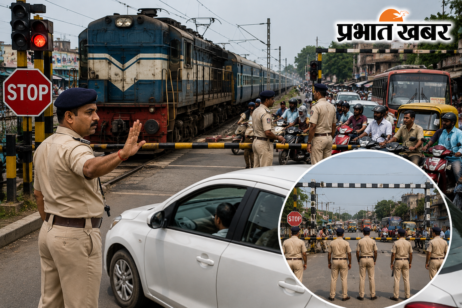 समस्तीपुर में ट्रैफिक बदलाव का रेल परिचालन पर असर, सात रेलवे गुमटी पर अतिरिक्त बल तैनात