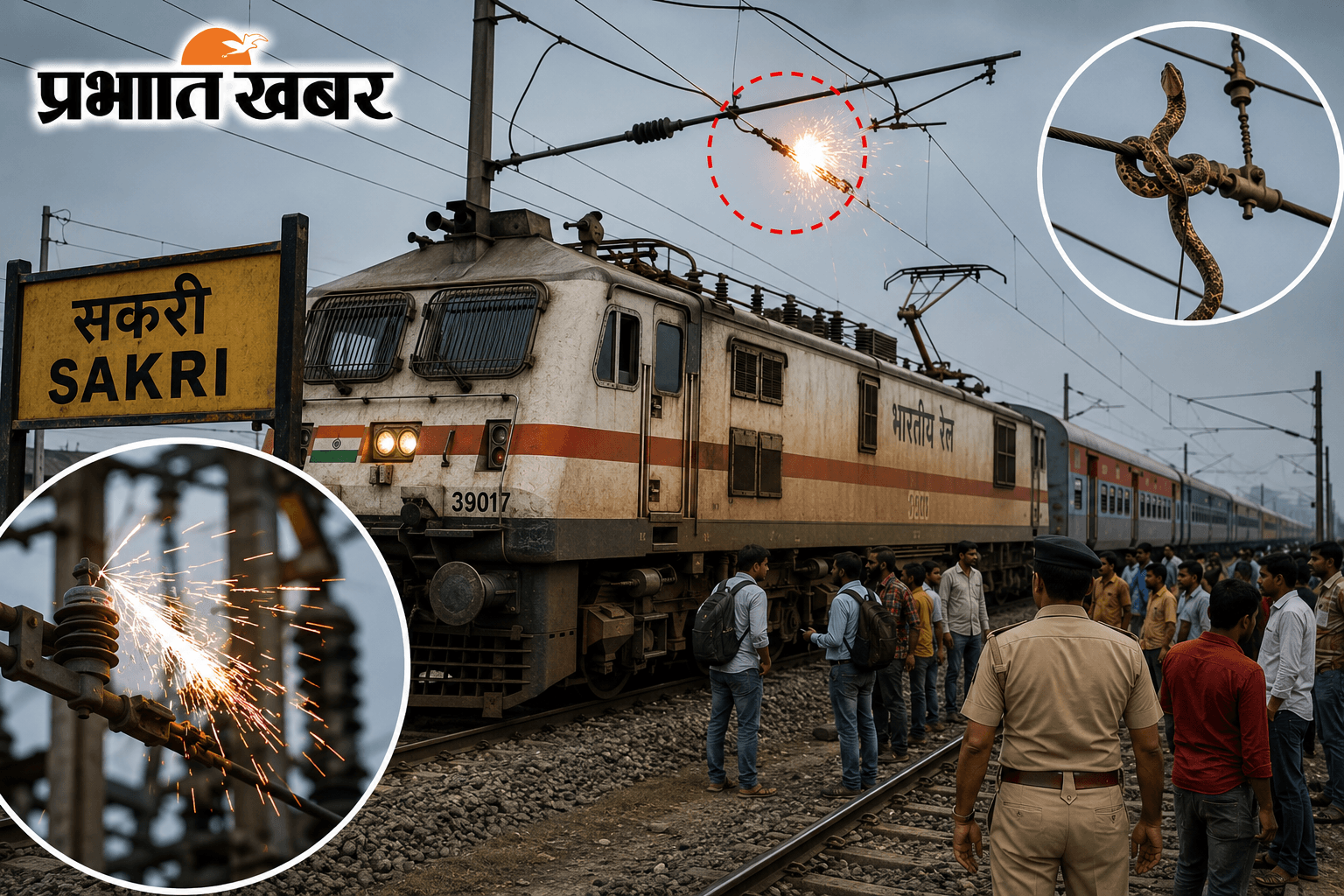 मधुबनी में सांप की वजह से रुकी ट्रेन, ओएचई लाइन में खराबी के बाद दो घंटे प्रभावित रहा परिचालन
