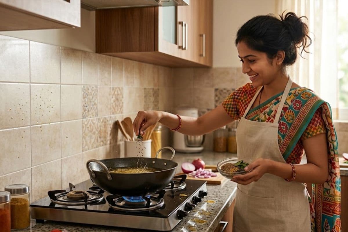 तड़का लगाते ही उड़ने लगते हैं तेल के छींटे? कड़ाही में पहले डालें बस एक चुटकी ये चीज
