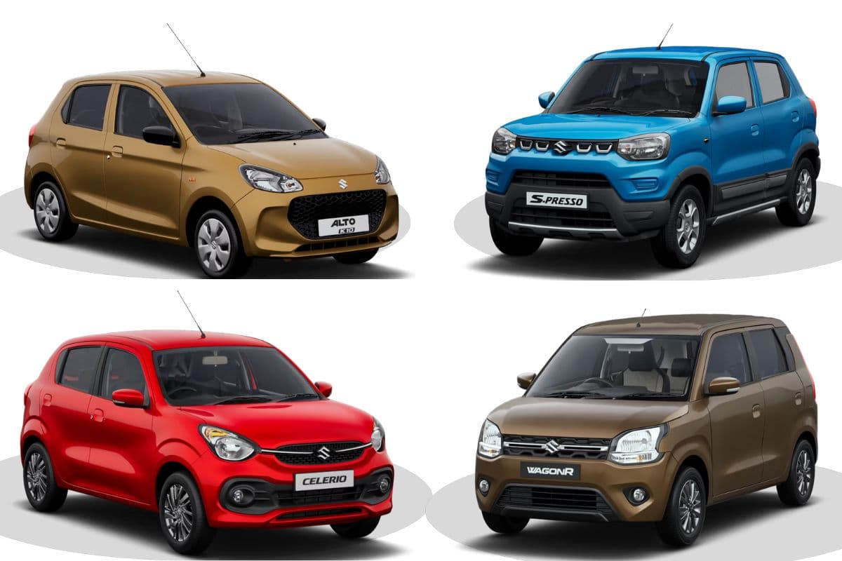 5 लाख रुपये की रेंज में आने वाली Maruti Suzuki की 4 कारें, 1 लीटर पेट्रोल में 26km तक चलेंगी
