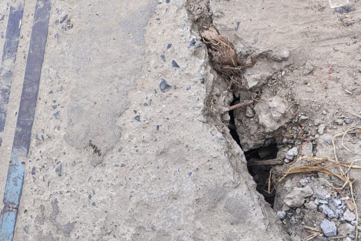 Block Chowk Damaged Bridge