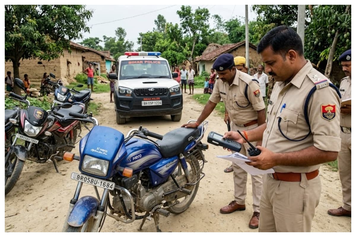 मुजफ्फरपुर से लूटी गई बाइक मोतिहारी में बरामद, अपराधियों की तलाश तेज