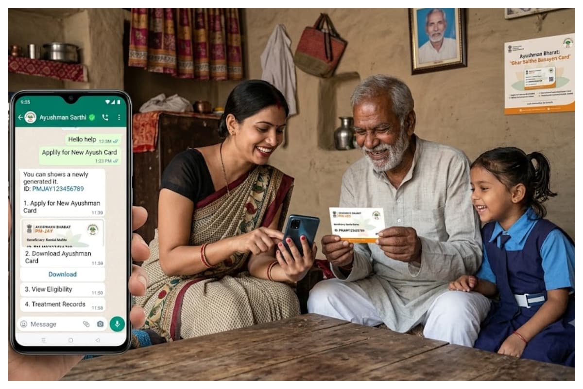 आयुष्मान भारत: अब व्हाट्सऐप पर मिलेगी सुविधाएं, घर बैठे बनेगा कार्ड और दिखेगा इलाज का रिकॉर्ड