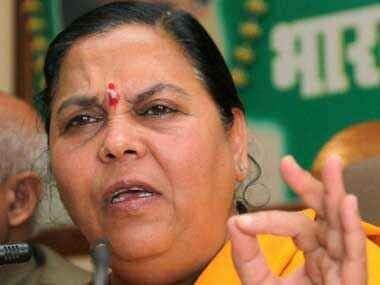 उमा भारती की तबीयत बिगड़ी दिल्ली रवाना कहा, बेहतर महसूस कर रही हूं
