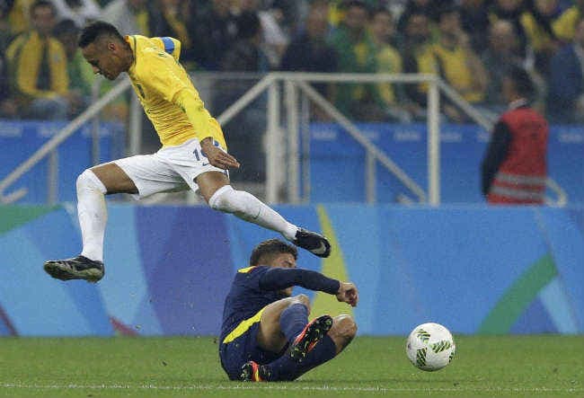 रियो ओलंपिक : नेमार के गोल की मदद से ब्राजील ने कोलंबिया को हराया