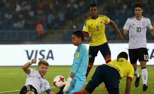 फीफा अंडर 17 विश्व कप : कोलंबिया को 4-0 से हराकर जर्मनी क्वार्टरफाइनल में