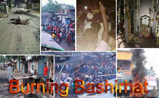 IN PICS : देखिये कैसे हिंसा की आग में जल रहा है पश्चिम बंगाल का बशीरहाट, इंटरनेट सेवा ठप, एक की मौत