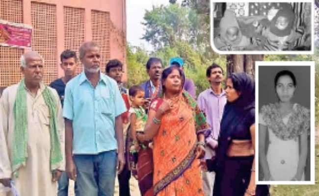 दो अबोध बच्चों व उनकी मां का शव देख रो पड़े गांव के लोग, पांच साल पहले मुकेश से हुई थी शादी