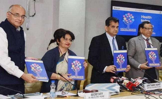 नीति आयोग ने जारी की ‘हेल्दी स्टेट्स, केरल शीर्ष पर, बिहार और ओड़िशा का प्रदर्शन खराब नीति आयोग ने जारी की ‘हेल्दी स्टेट्स, केरल शीर्ष पर, बिहार और ओड़िशा का प्रदर्शन खराब