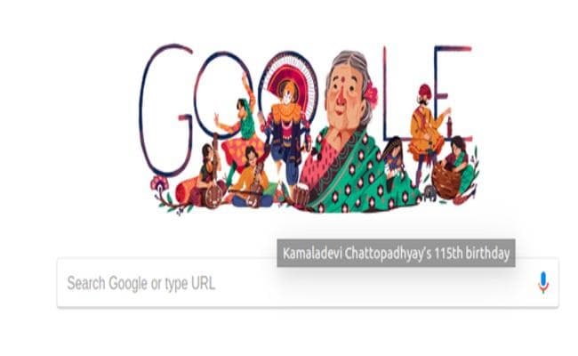 Google ने डूडल बनाकर कमलादेवी चट्टोपाध्याय का मनाया जन्मदिन, जानिये कौन हैं कमलादेवी चट्टोपाध्याय…?