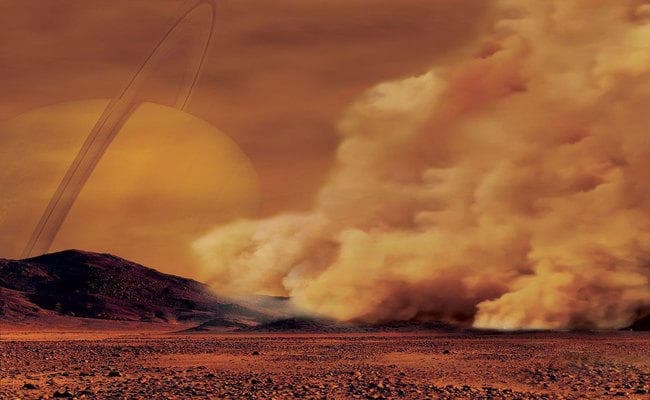 शनि के चंद्रमा Titan पर पहली बार धूल भरी आंधी का पता चला