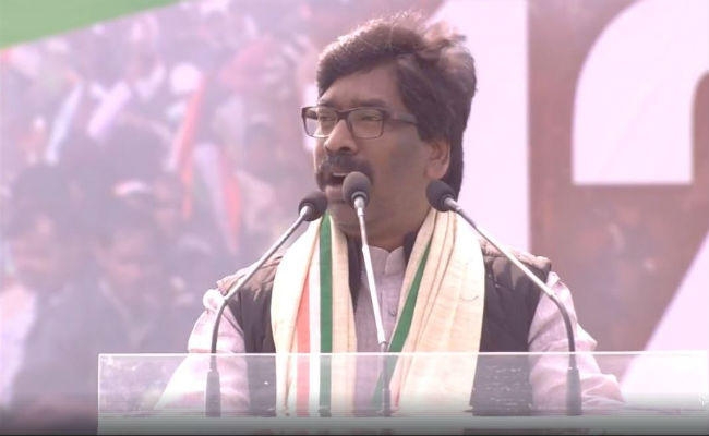 #UnitedIndiaRally में बोले हेमंत, भाजपा को देश की सत्ता से उखाड़ फेंकना है