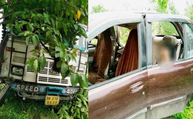 शेखपुरा : FCI के बेकाबू ट्रक ने कार को ट्रक ने रौंदा, महिला की मौत के बाद बवाल, गुस्साये लोगों ने जाम की सड़क